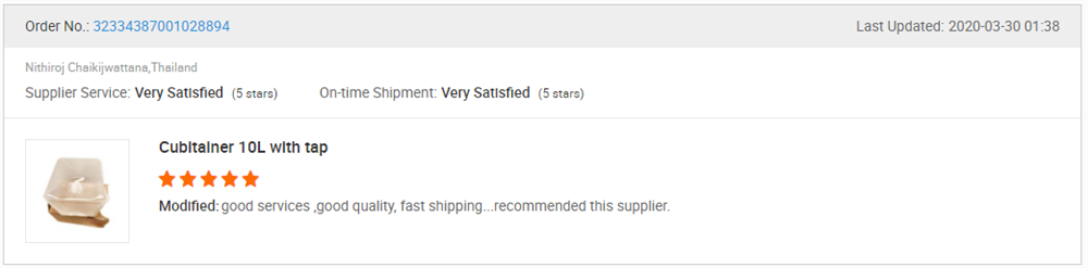 Customer favourable comment